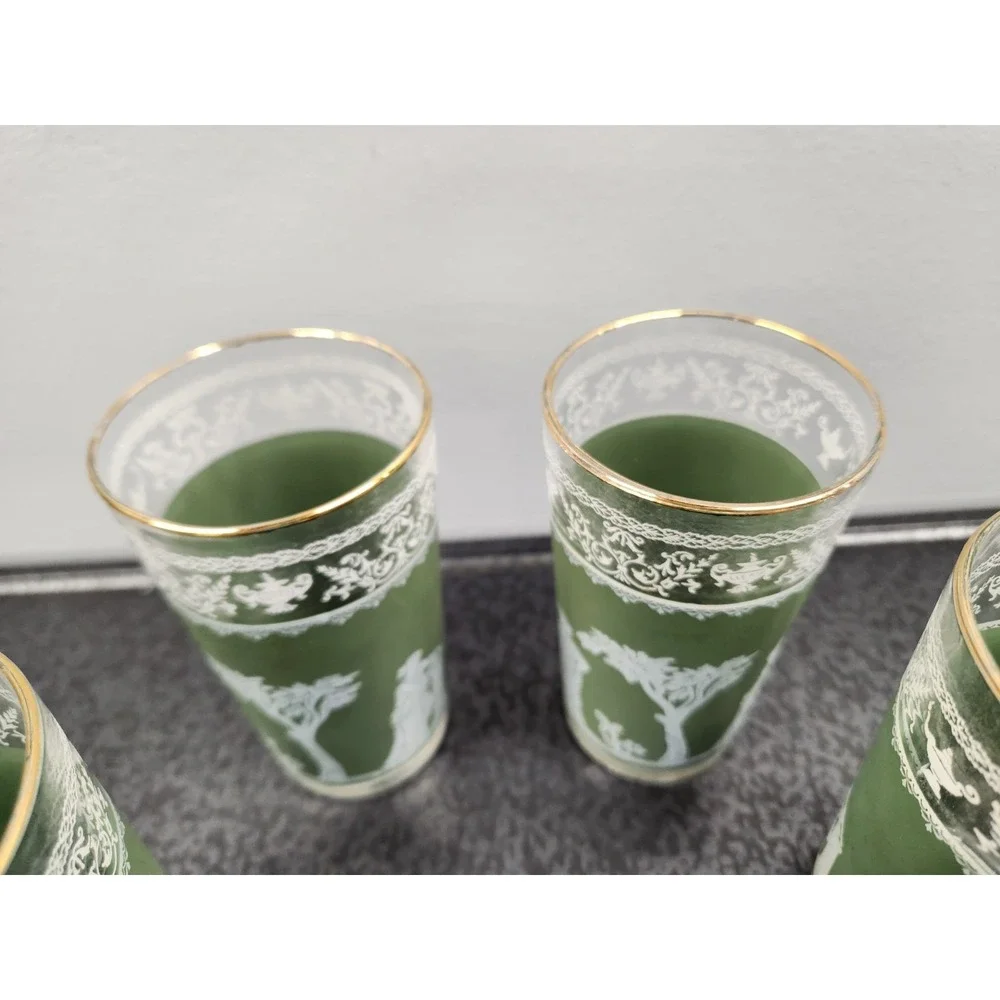 Set of 4 Vintage Wedgwood Jasperware Jeanette Green Hellenic 5